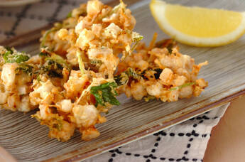 レンコンのかき揚げ