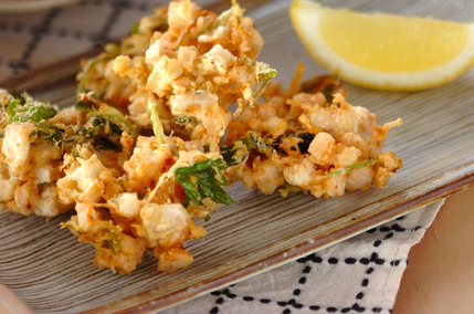 レンコンのかき揚げ