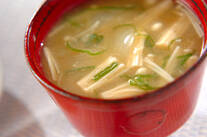 エノキのみそ汁