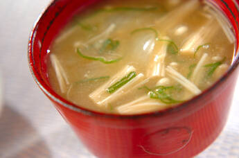 エノキのみそ汁