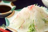 鯛のお造りサラダ風