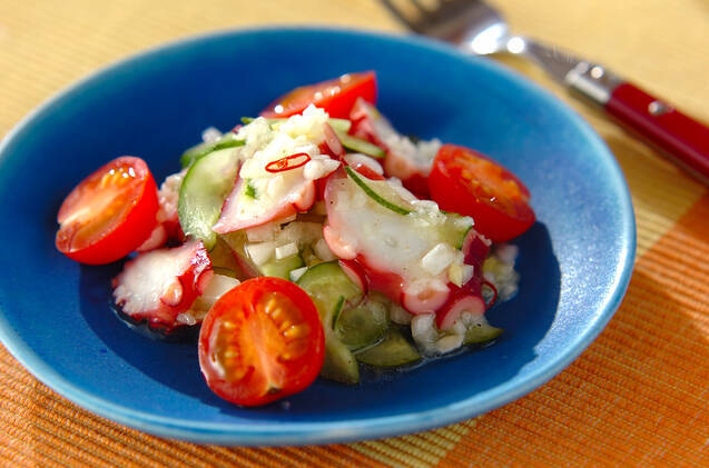 食べ応え満点！たこの和洋中サラダ簡単レシピ12選。ピリ辛韓国風もの画像