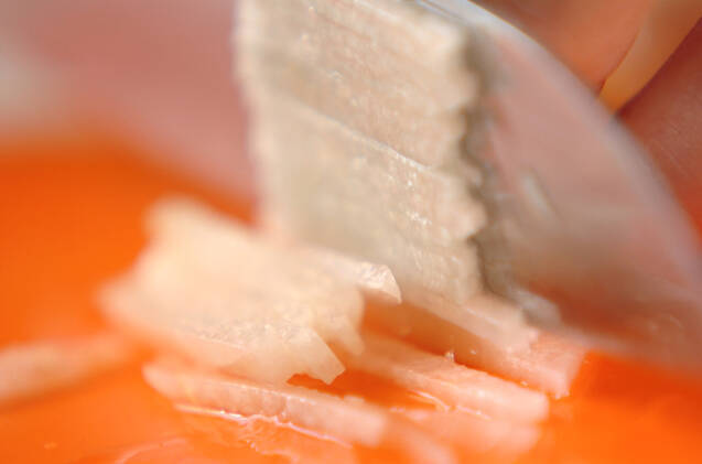 大根と梨のサラダの作り方の手順1