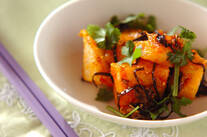 長芋のピリ辛炒め