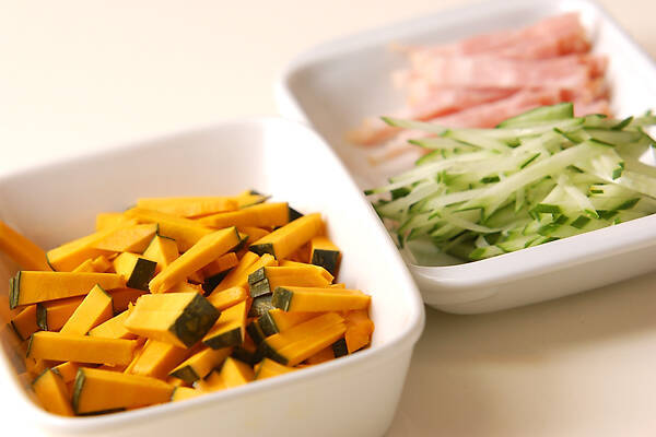 カボチャの酢の物の作り方の手順1