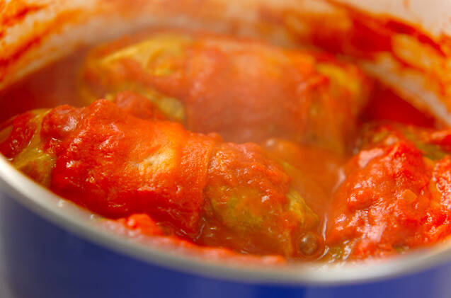 トマト味のロールキャベツの作り方の手順6