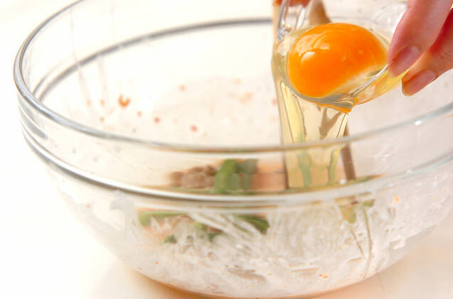 ニラ納豆のチヂミの作り方の手順6