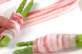 アスパラの豚バラ巻の作り方1
