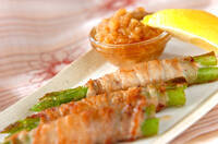 アスパラの豚バラ巻