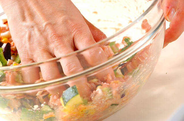 夏のなごりハンバーグの作り方の手順6