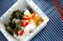 ほうれん草の長芋がけ