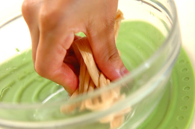 カンピョウの巻き寿司の作り方の手順3