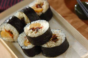 カンピョウの巻き寿司