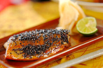 塩サバの黒七味焼き