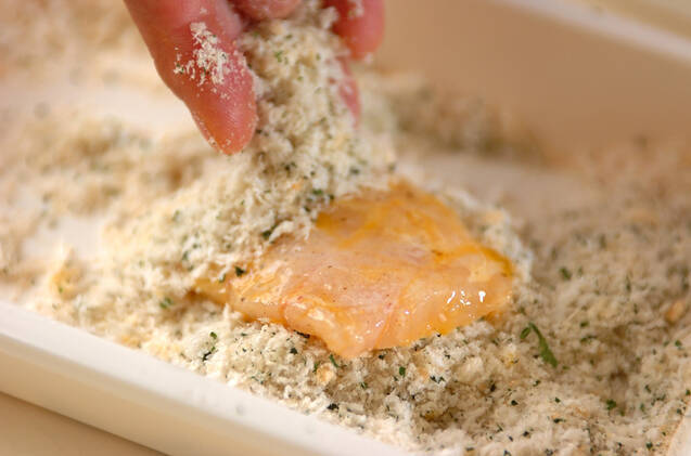 しっかり味の衣で！タラのサクサクチーズフライの作り方の手順5