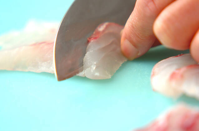 中華風刺身の作り方の手順1