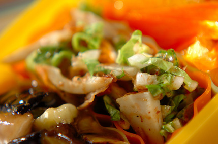 白菜とちくわのおかか和え