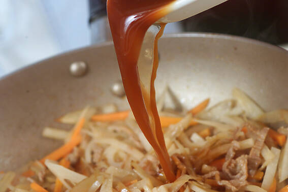 アジア風根菜丼の作り方の手順3