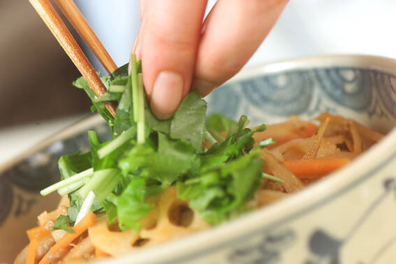 アジア風根菜丼の作り方の手順4