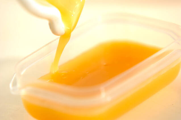 オレンジゼリーの作り方の手順1