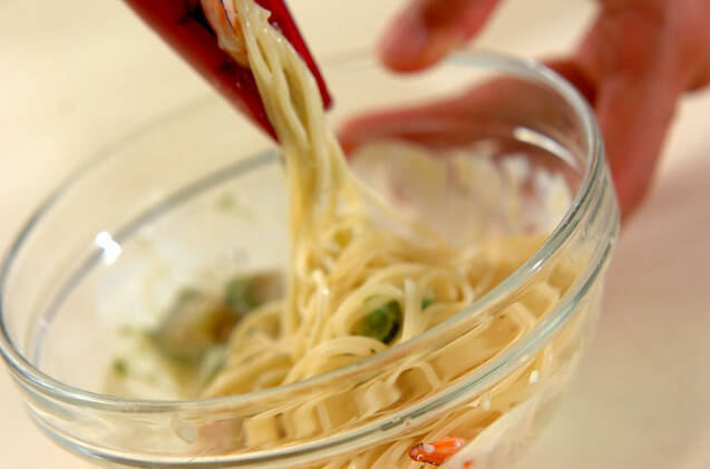 アボカドのパスタサラダの作り方の手順4