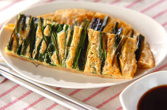 ツナニラチヂミ