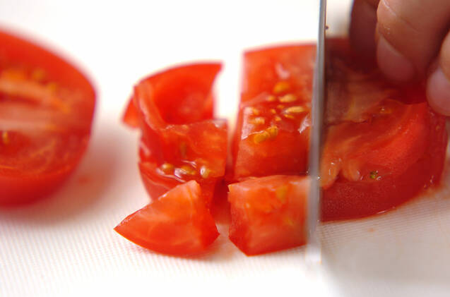 シイタケのトマト焼きの作り方の手順2