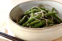 サヤインゲンの和え物