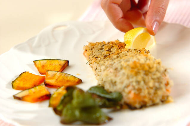 サーモンのパン粉焼きの作り方の手順8