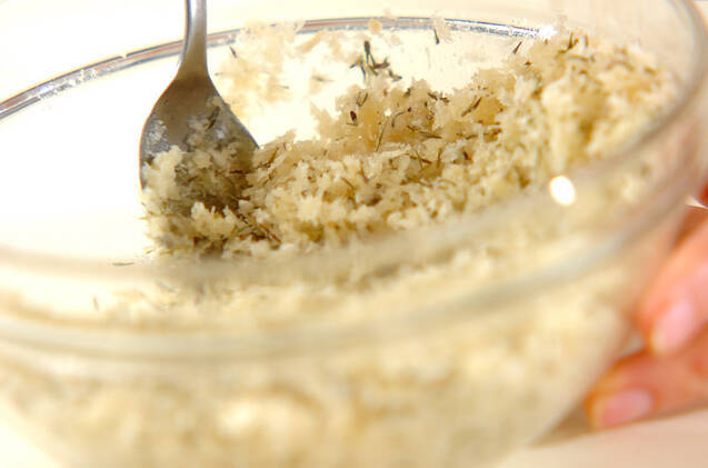 サーモンのパン粉焼きの作り方の手順4