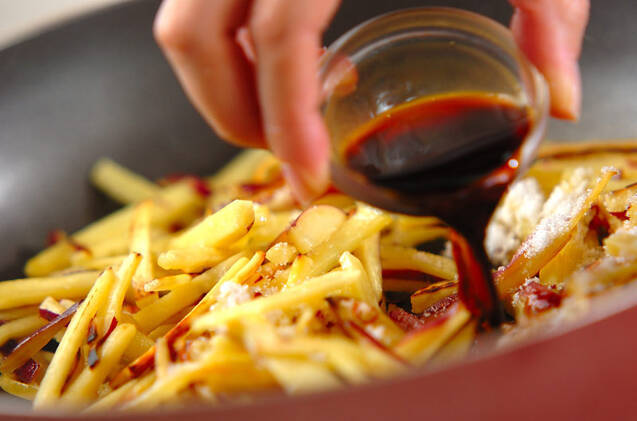 サツマイモのきんぴら炒めの作り方の手順2