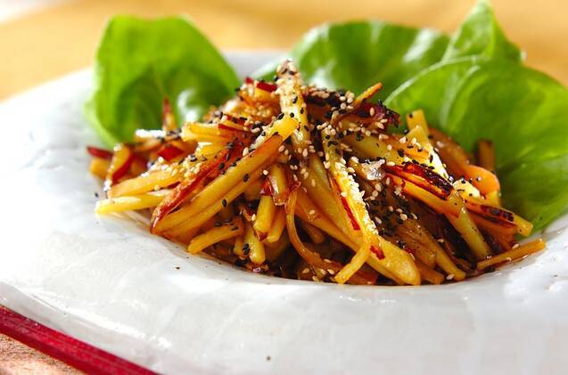 サツマイモのきんぴら炒め