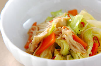 キャベツのアンチョビ炒め