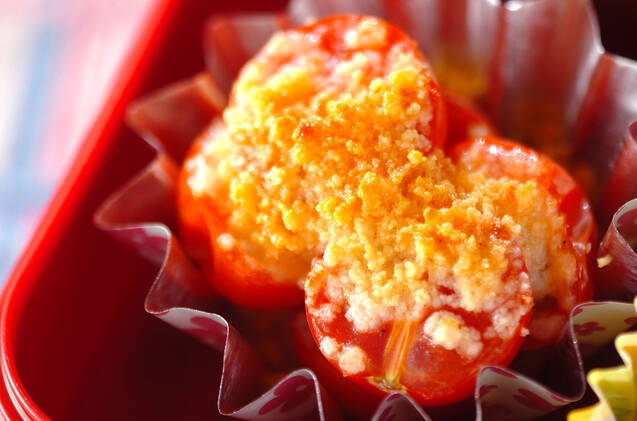プチトマトのチーズ焼き