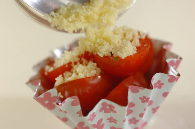 プチトマトのチーズ焼きの作り方の手順2