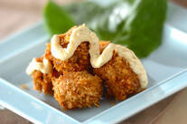 スパイシーな香り！ホタテのカレー風味フライ