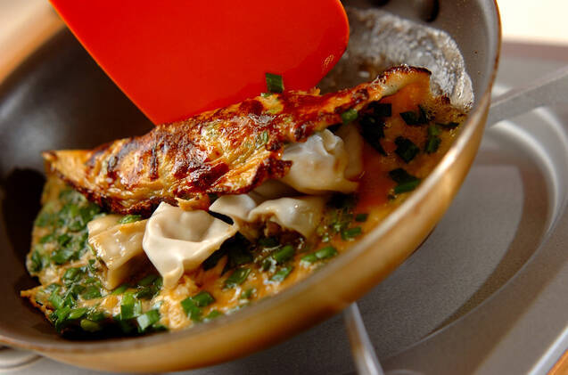 オムレツ餃子の作り方の手順2