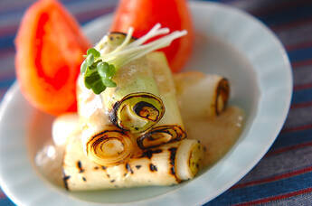 ネギとトマトのゴマぬた