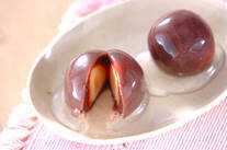 イチゴあん葛玉