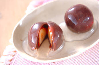 イチゴあん葛玉