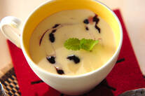 ブルーベリーのレアチーズケーキ