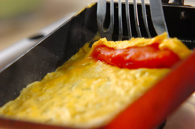 タラコ卵焼きの作り方の手順2