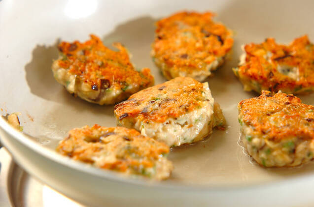 照り焼き鶏バーグの作り方の手順8