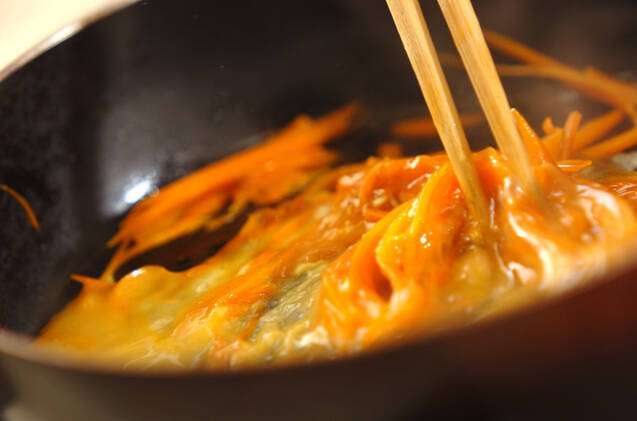 ニンジンシリシリの作り方の手順2