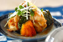 手羽元とカボチャの香り煮