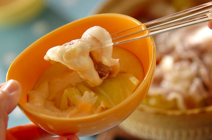 基本の蒸し鍋＋明太チーズつけダレ