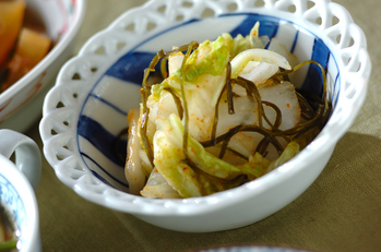 白菜の即席漬け