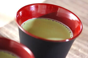 ホット抹茶豆乳