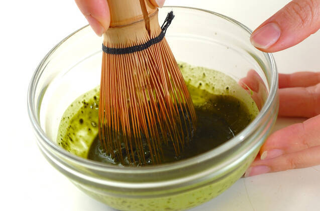 ホット抹茶豆乳の作り方の手順1