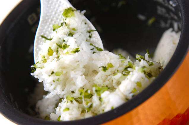 菜めしの作り方の手順2